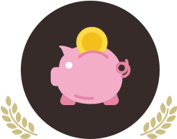Pink Piggy Bank with Coin